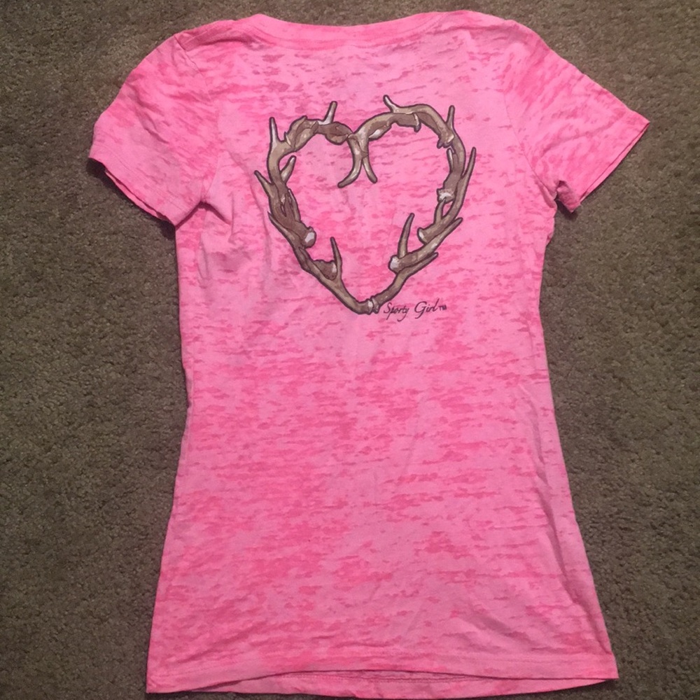 Pink v-neck